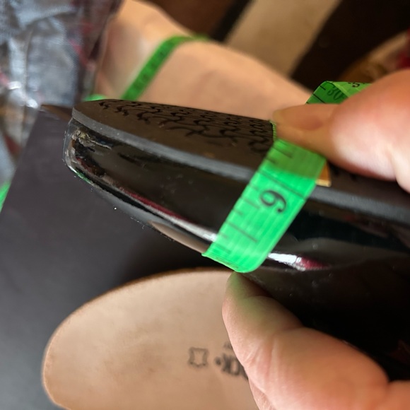 Birkenstock Saunders black patent leather flats oxfords lace up shoes Sz W 5-5.5 - Picture 15 of 15